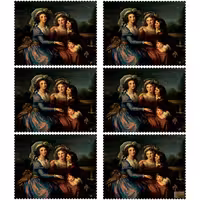 زیر بشقابی مستطیلی پارچه مخمل سایز 35 در 40 مدل U3-701 شرکت رنس