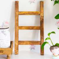 نردبان تزئینی آشپزخانه تمام چوب روسی