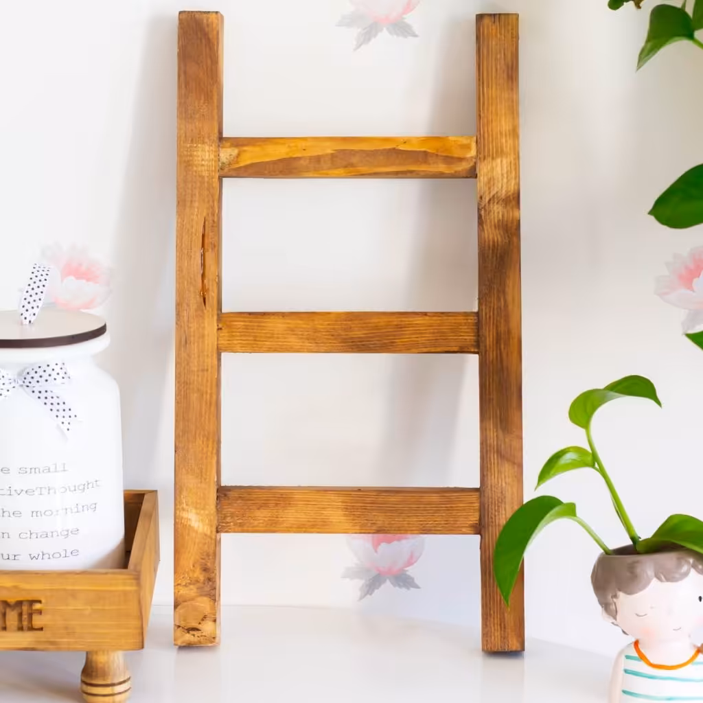 نردبان تزئینی آشپزخانه تمام چوب روسی