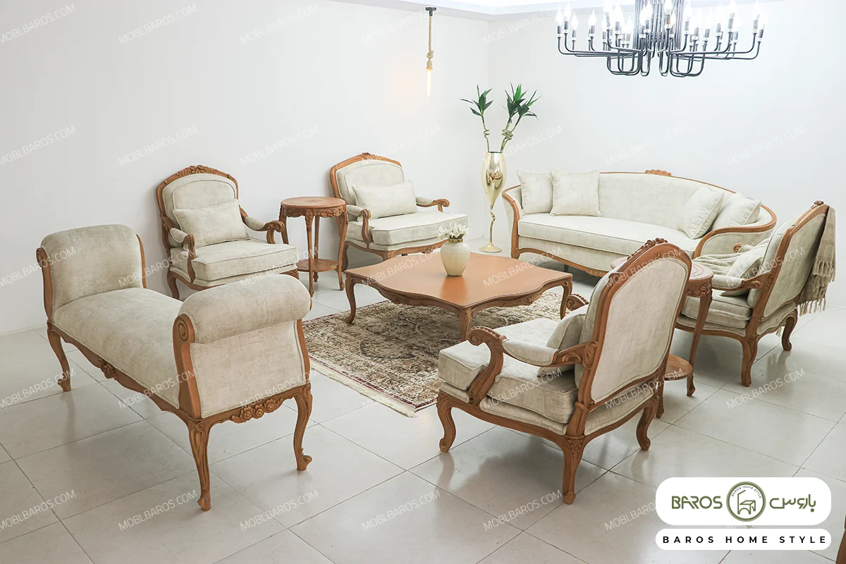 مبل ایتالیایی کلاسیک لورنزو با تکنفره سفارشی