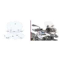 شیشه جلو موتورسیکلت سیم پیچ AF5127BBMWF750GS F800GS F850GS 18 24 Givi