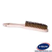 خرید بهترین فرچه سیمی نظافت دسته چوبی - فروشگاه آیسان