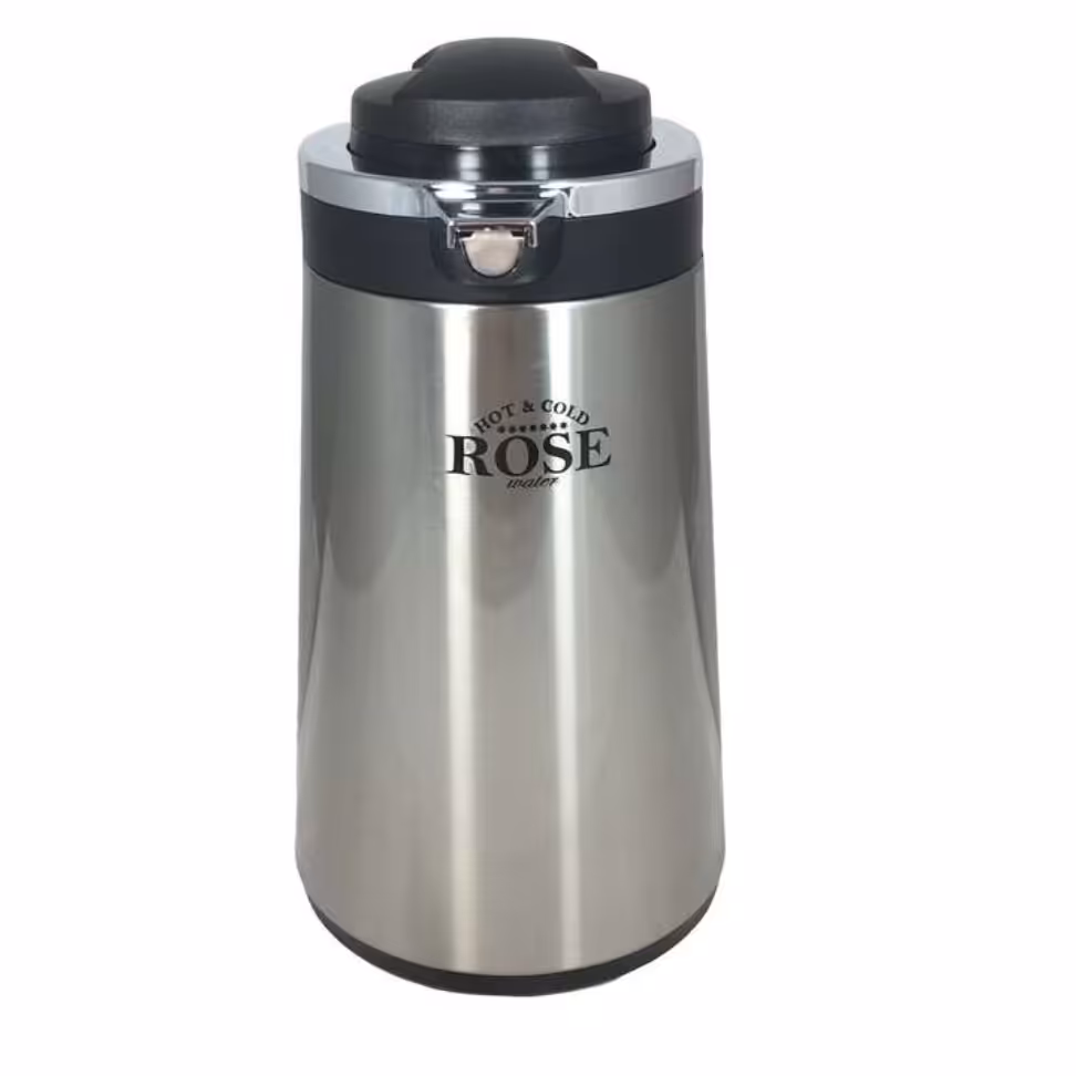 فلاسک ظرفیت 1 لیتری مارک رُز (Rose) استیل مشکی