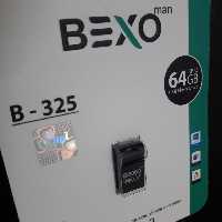 فلش  64 گیگ  بکسو مدل 325 استیل رنگ مشکی 