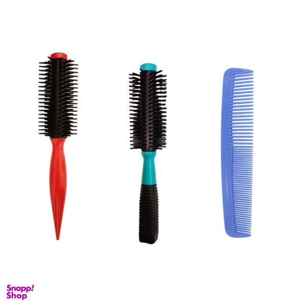 برس و شانه مو مدل SH001 مجموعه 3 عددی