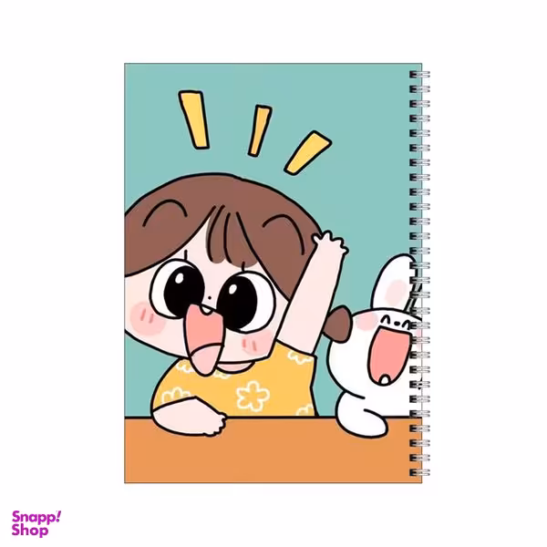 دفتر مشق 80 برگ بامبیلیپ طرح خرگوش و دختر در مدرسه کد 3908315