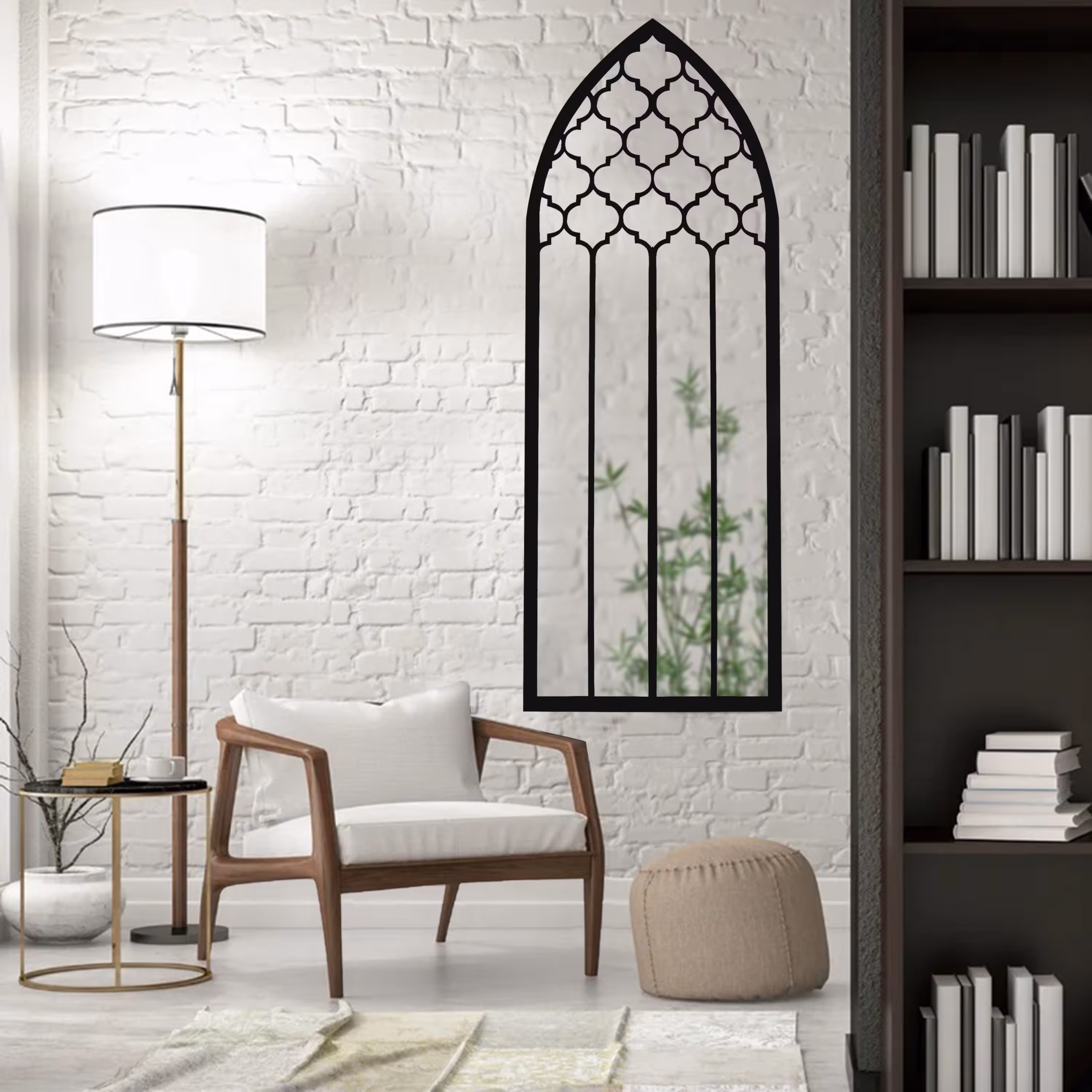 آینه نیم  قد الف مدل شبنم 