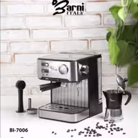 اسپرسوساز 20بار و 850 وات بارنی Barni مدل 7006 در سه رنگ مشکی آبی قرمز