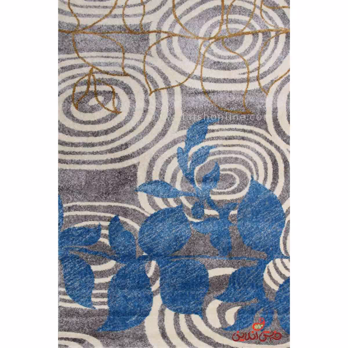 فرش  ماشینی ساوین طرح 4050 نقره ای روشن