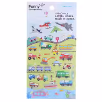 برچسب (استیکر) فانتزی کد 15S-C5115 طرح وسایل نقلیه FUNNY