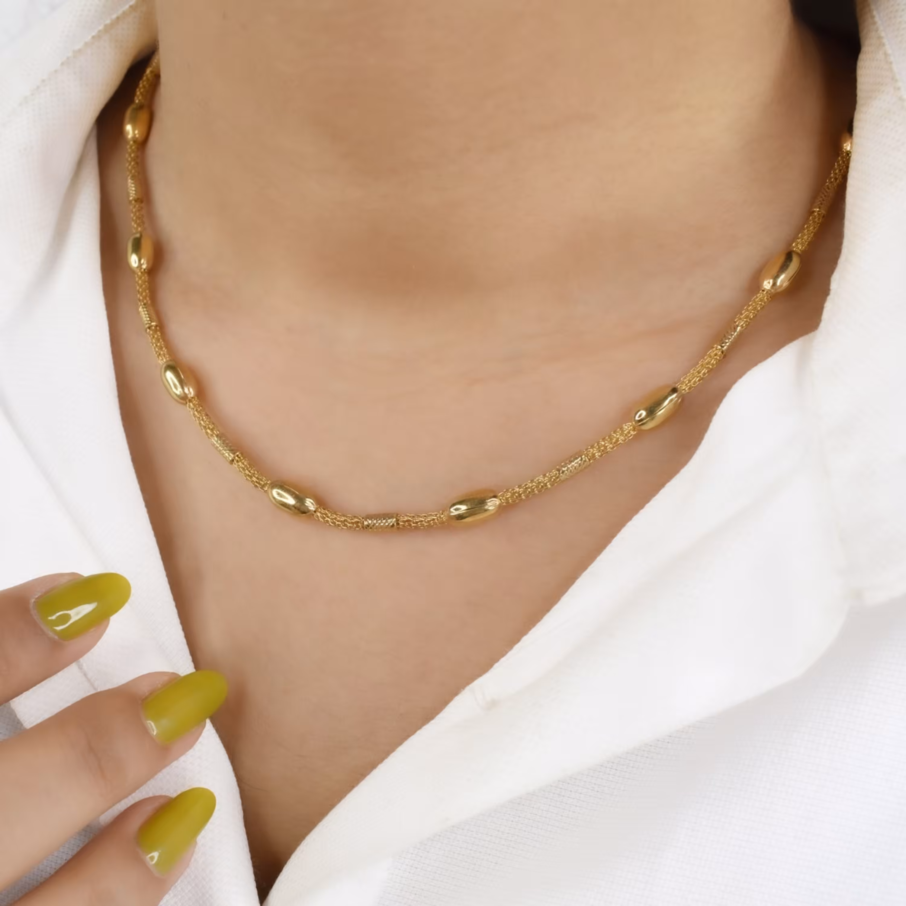 گردنبند زنانه گوی دار برند ژوپینگ کد 2973