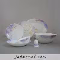 سرویس غذاخوری پارس اپال طرح اسکای آبی صورتی کد 933