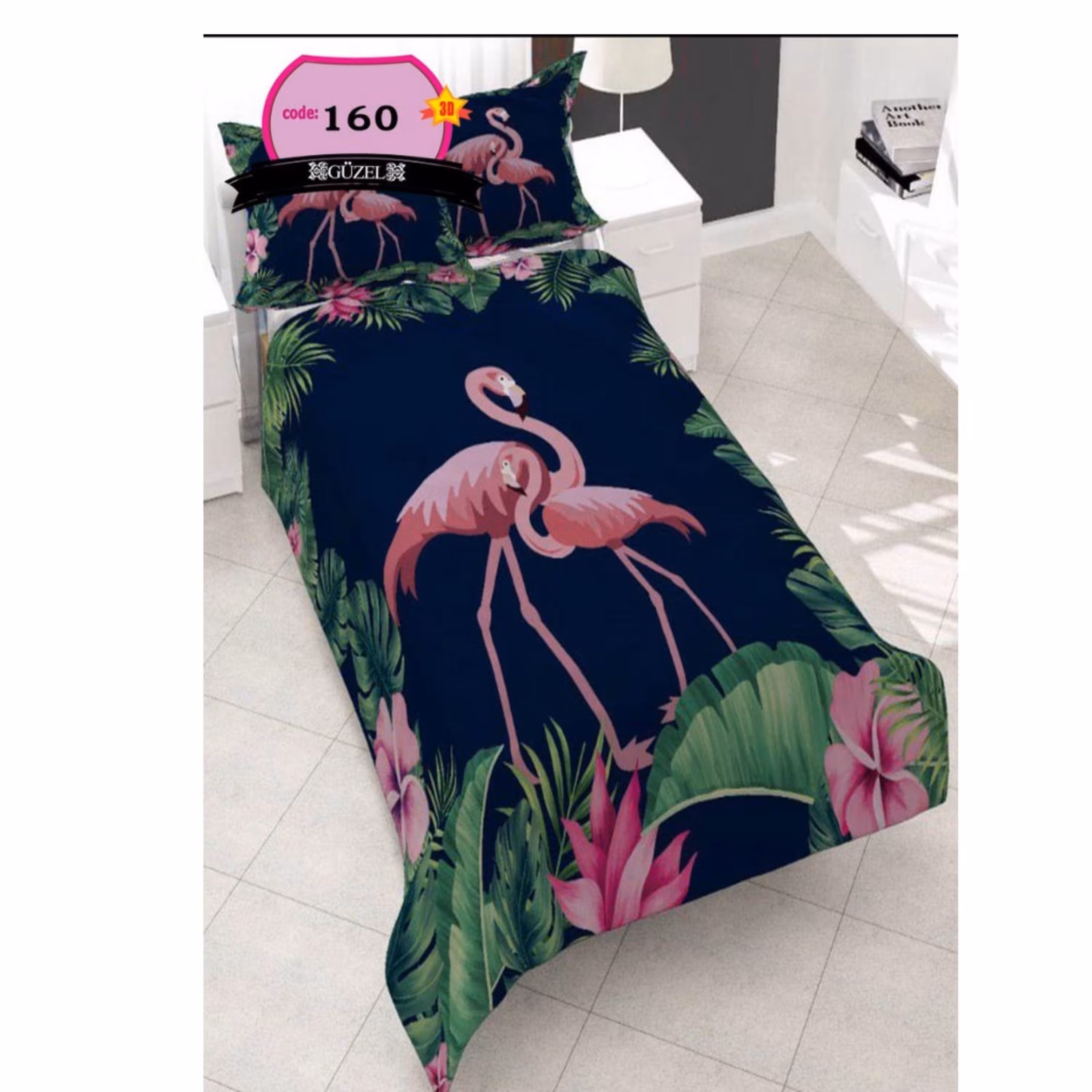 روتختی تک نفره سه بعدی برند گوزل -5 تکه -کد160