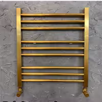 رادیاتور حوله خشک کن استیل 60سانتی مدل 9 لول طلا مات