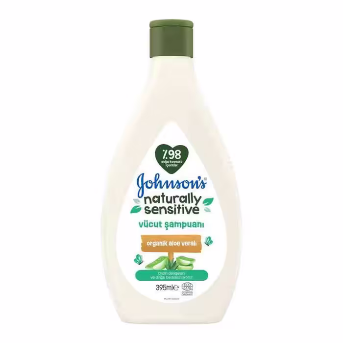 شامپو بدن کودک سری Naturally Sensitive حاوی عصاره آلوئه ورا 395 میل جانسون johnsons