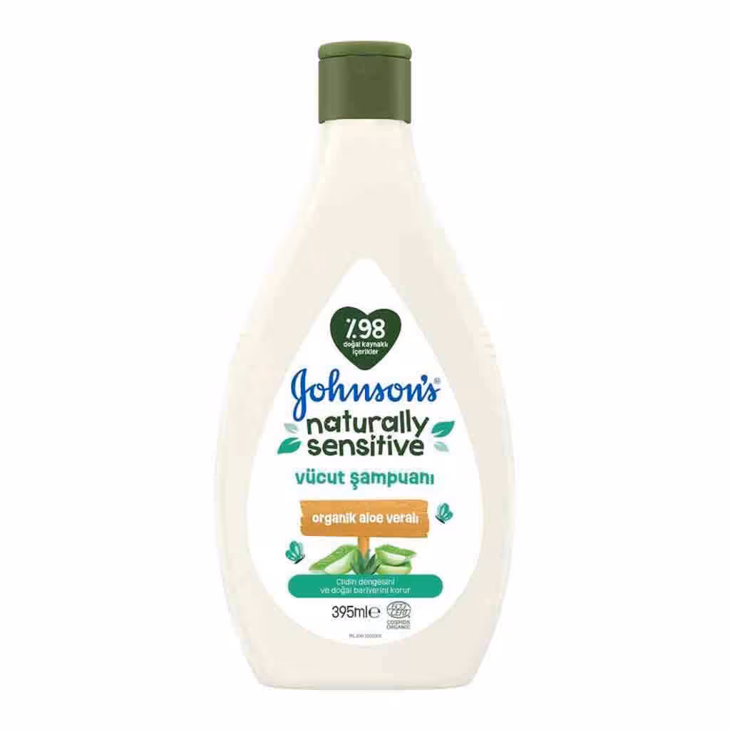 شامپو بدن کودک سری Naturally Sensitive حاوی عصاره آلوئه ورا 395 میل جانسون johnsons
