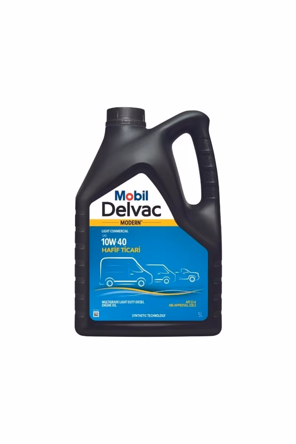 روغن و مکمل موتور DELVAC MODERN LIGHT COMMERCIAL 10W 40 5 LT. Mobil