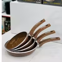 ست ماهیتابه گرانیتی زیو 4 عددی دسته کائوچویی