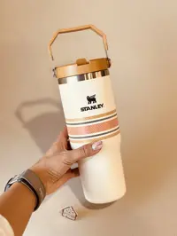 تراول ماگ نی دار استنلی مدل FLIP STRAW TUMBLER طرح دار کد001950