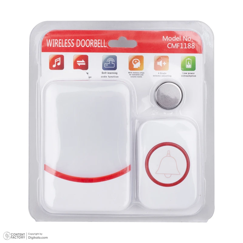 زنگ بی سیم تی اسمارت مدل چراغ دار