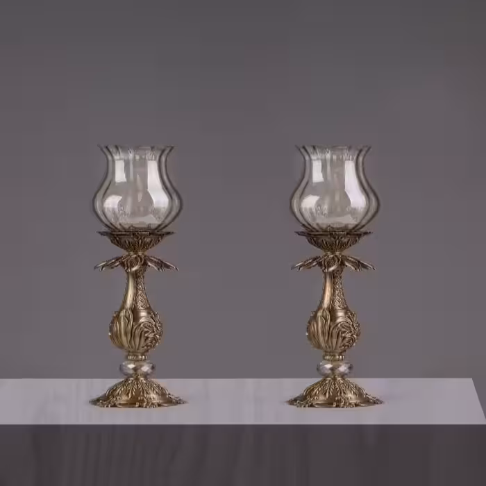 شمعدانی رومی متوسط آنتیک و نسکاف ای