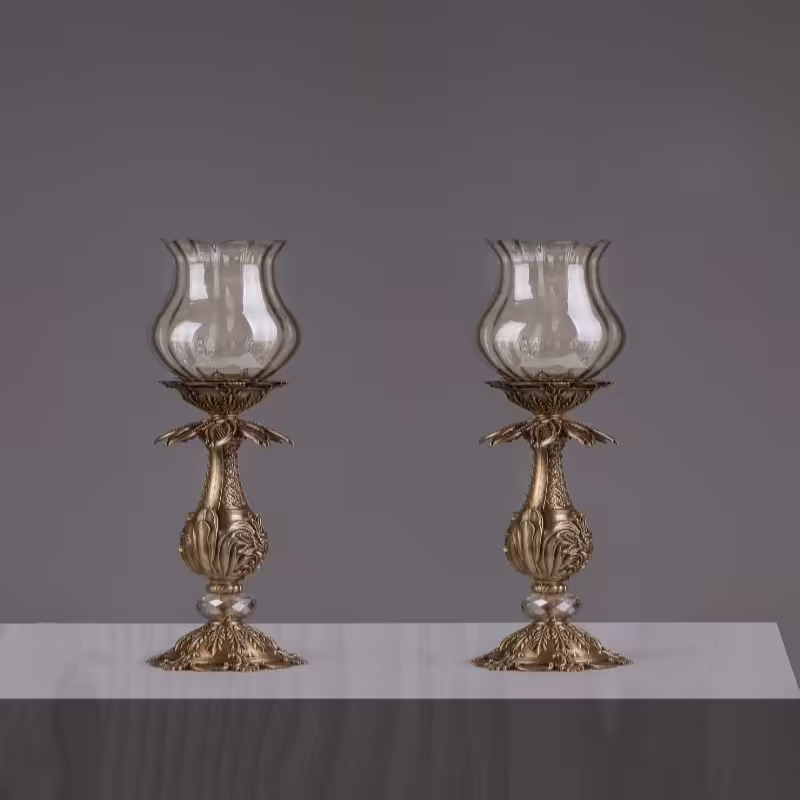 شمعدانی رومی متوسط آنتیک و نسکاف ای