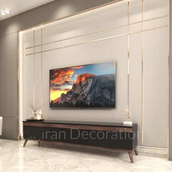 میز تلویزیون مدل T89 طرح مشکی ضد خش