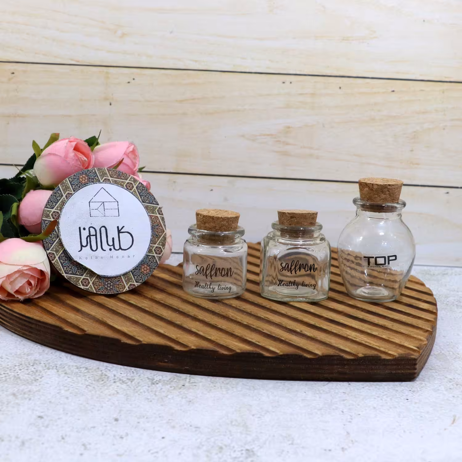 جا زعفرانی چوب پنبه