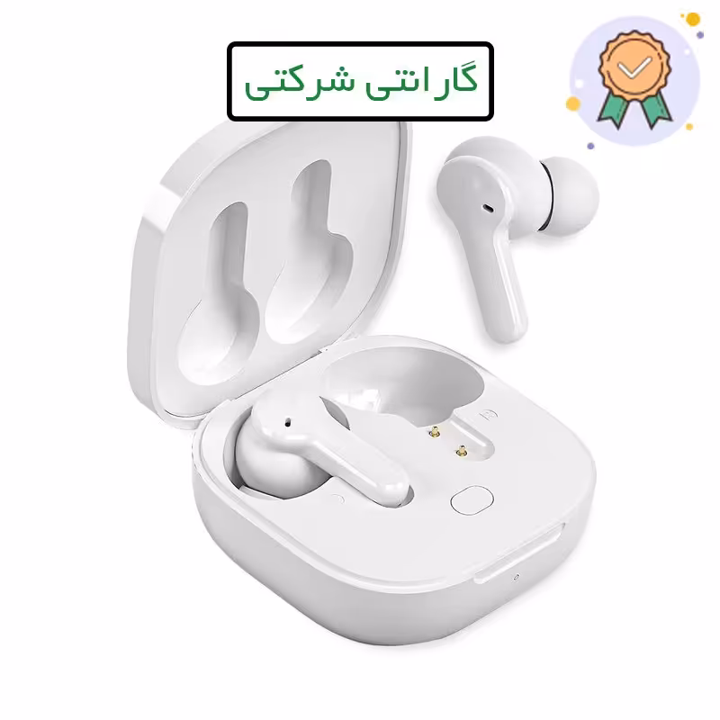 هدفون بلوتوثی کیو سی وای مدل T13 TWS - گارانتی شرکتی - سفید و مشکی