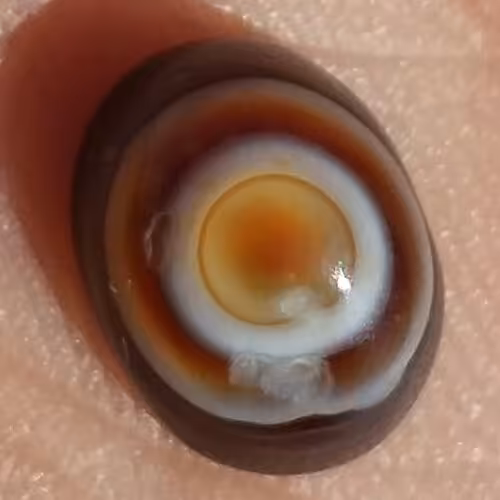 نگین عقیق باباقوری چند چشم موکول دار رحمانی قوی معدنی محشر 100درصد طبیعی 9245