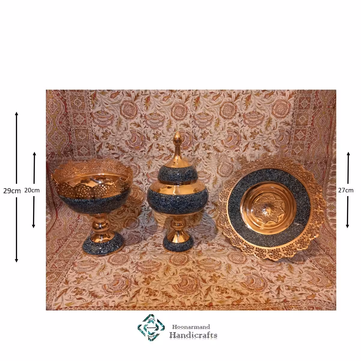 3 تیکه شکلات خوری ، آجیل خوری ، شیرینی خوری فیروزه کوب