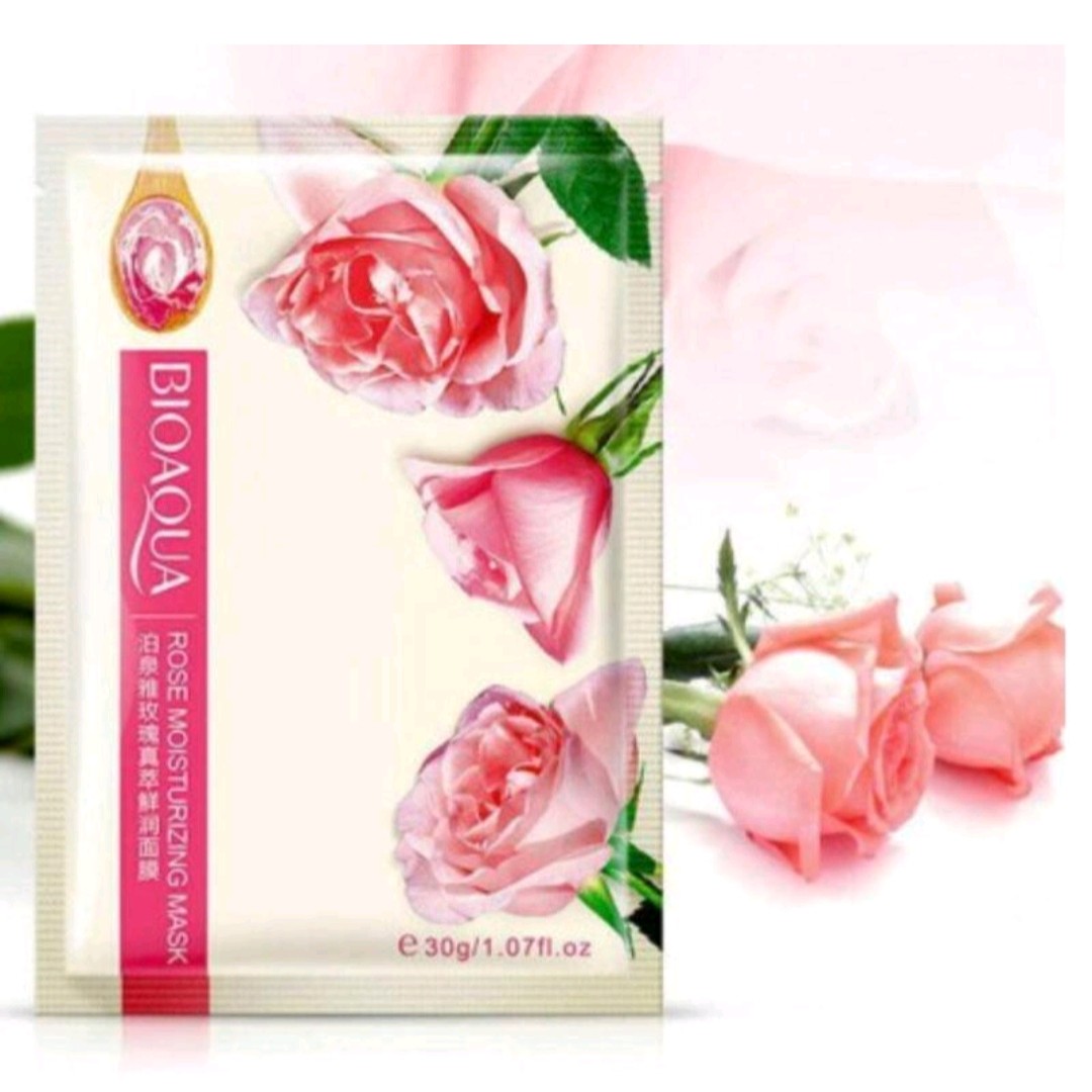 ماسک ورقه ای گل رز بیواکواBIOAQUA