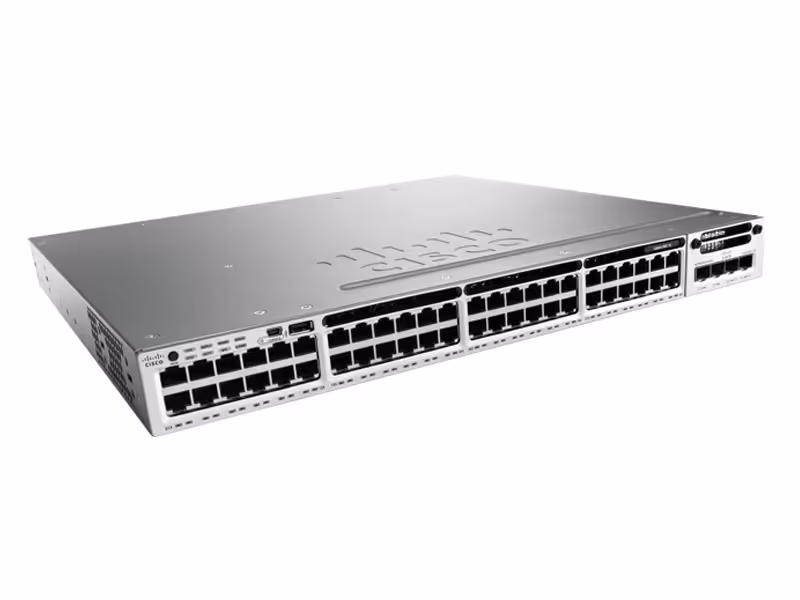 سوییچ مدیریتی 48 پورت Cisco مدل WS-C3850-48T-S - فروشگاه اینترنتی طیف سنتر