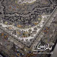 فرش پاتریس 1200شانه گل برجسته طرح مارالان دودی کناره 2متری