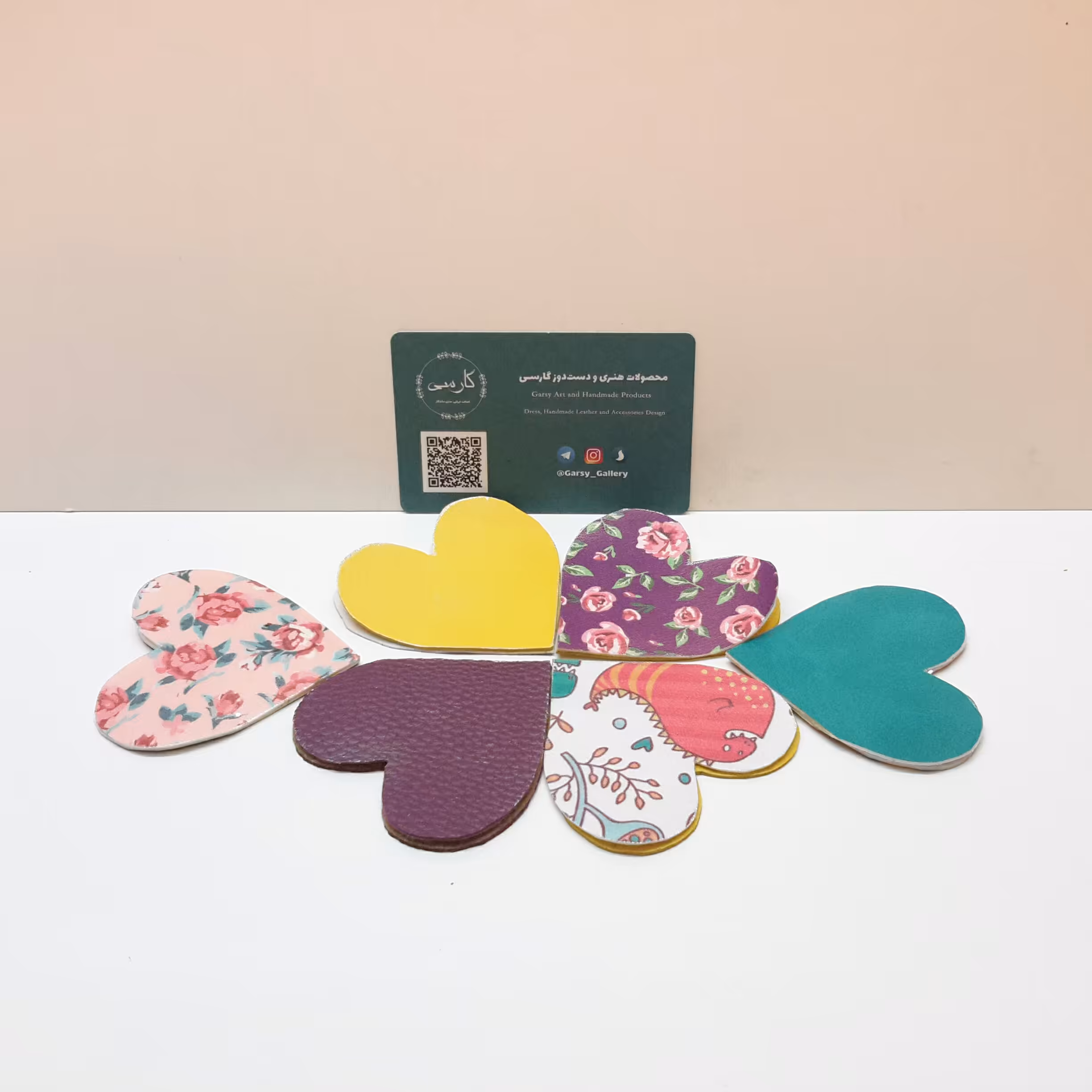 نشانک کتاب طرح قلب