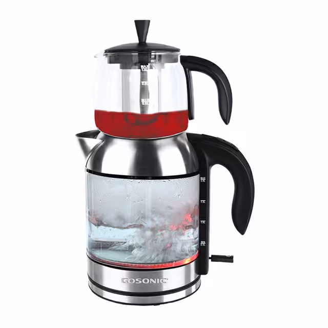 چای ساز روهمی گوسونیک با گارانتی اصلی دارای گرم نگه دارنده