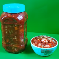 ترشی گوجه یا سالاد مشهدی یا سالاد زمستونی خانگی 1000گرمی