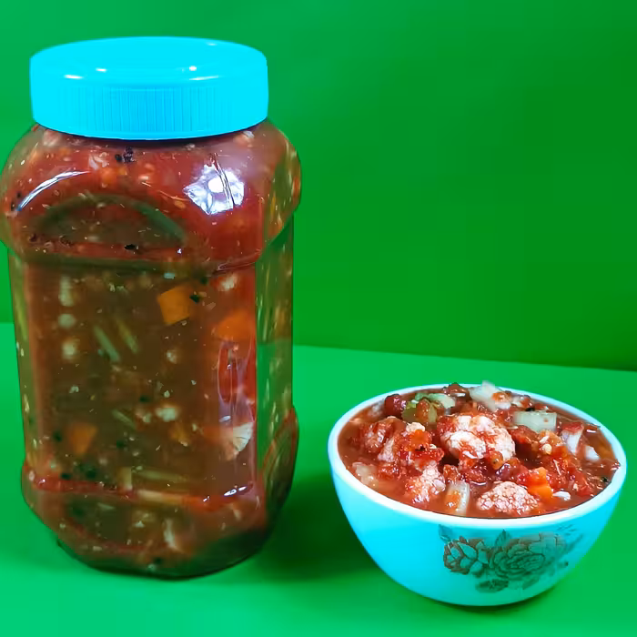 ترشی گوجه یا سالاد مشهدی یا سالاد زمستونی خانگی 1000گرمی