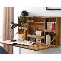 میز  تحریر  تاشو آسان نصب با چراغ مطالعه لاینی (پس کرایه)