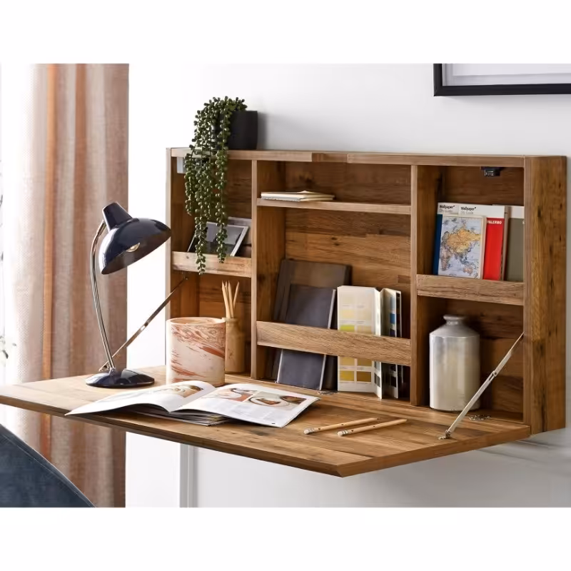 میز  تحریر  تاشو آسان نصب با چراغ مطالعه لاینی (پس کرایه)