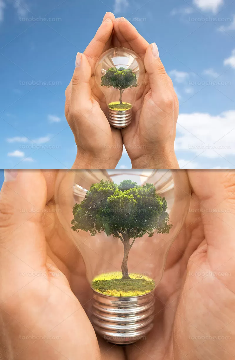 عکس مفهومی انرژی های پاک | گرافیک با طعم تربچه