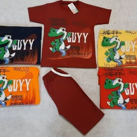 تیشرت شلوارک پسرانه دایناسور 