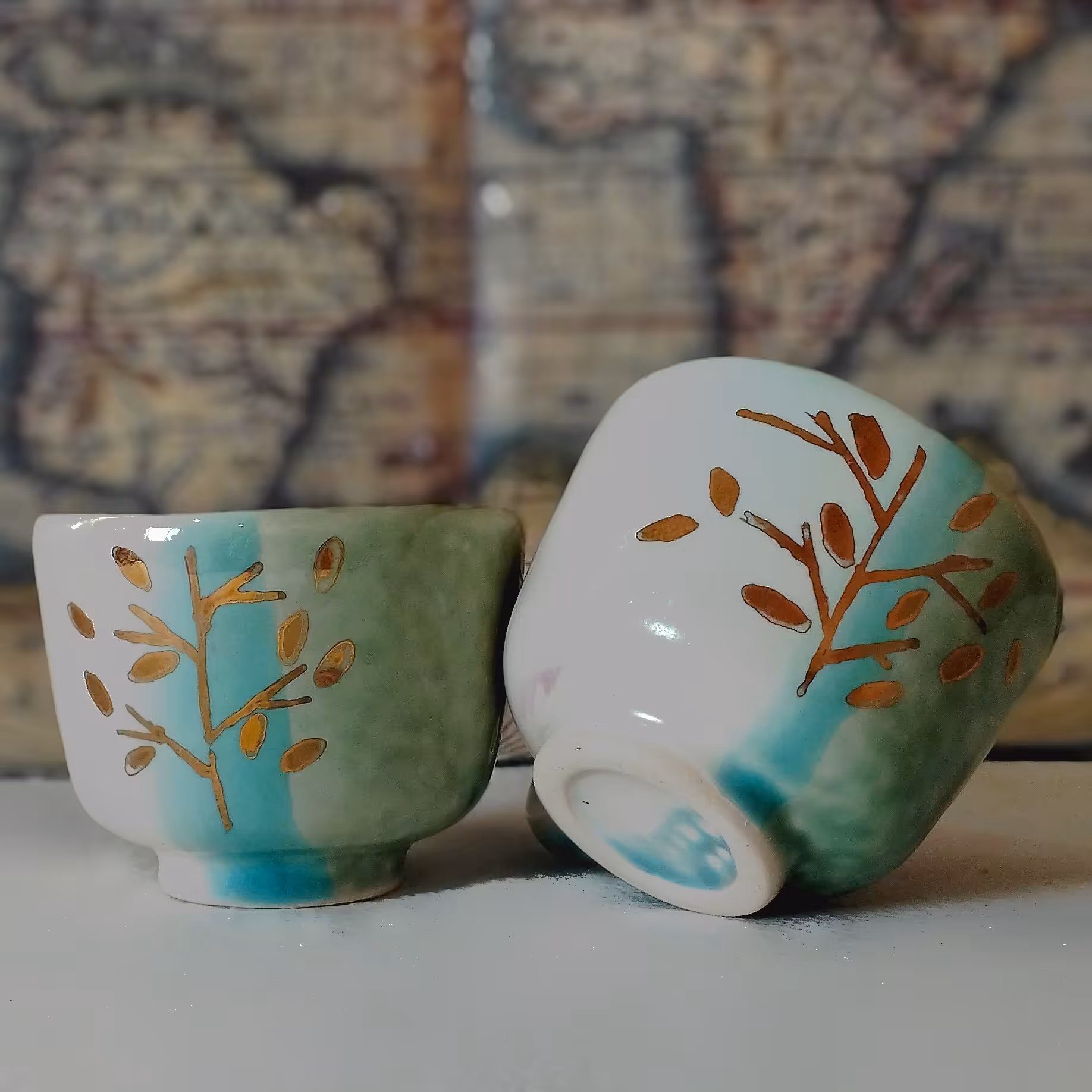 2 عدد فنجان سرامیکی چایخوری