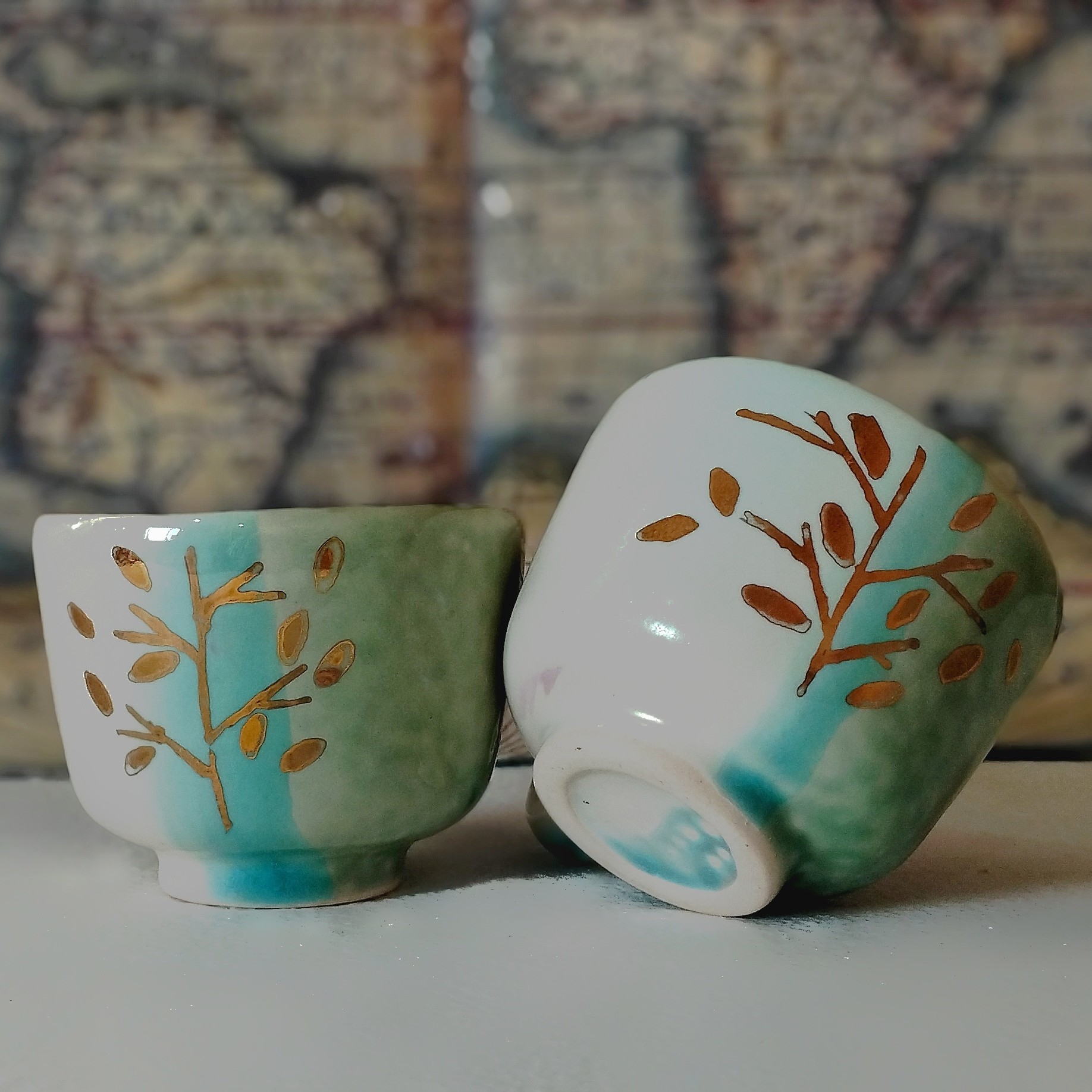 2 عدد فنجان سرامیکی چایخوری