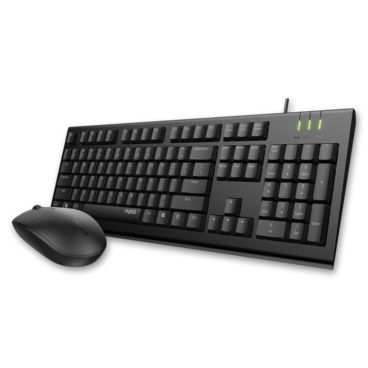 کیبورد و ماوس با سیم رپو مدل X125S - کیبورد و موس Rapoo X125S