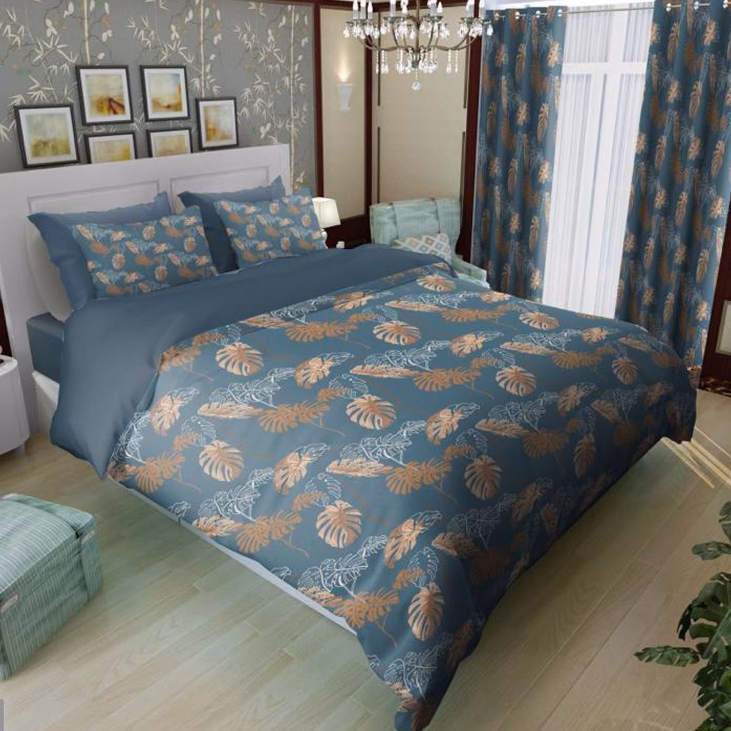 سرویس روتختی 2 نفره تنسل چاپی برندترک لند(Turk Land) rs 118