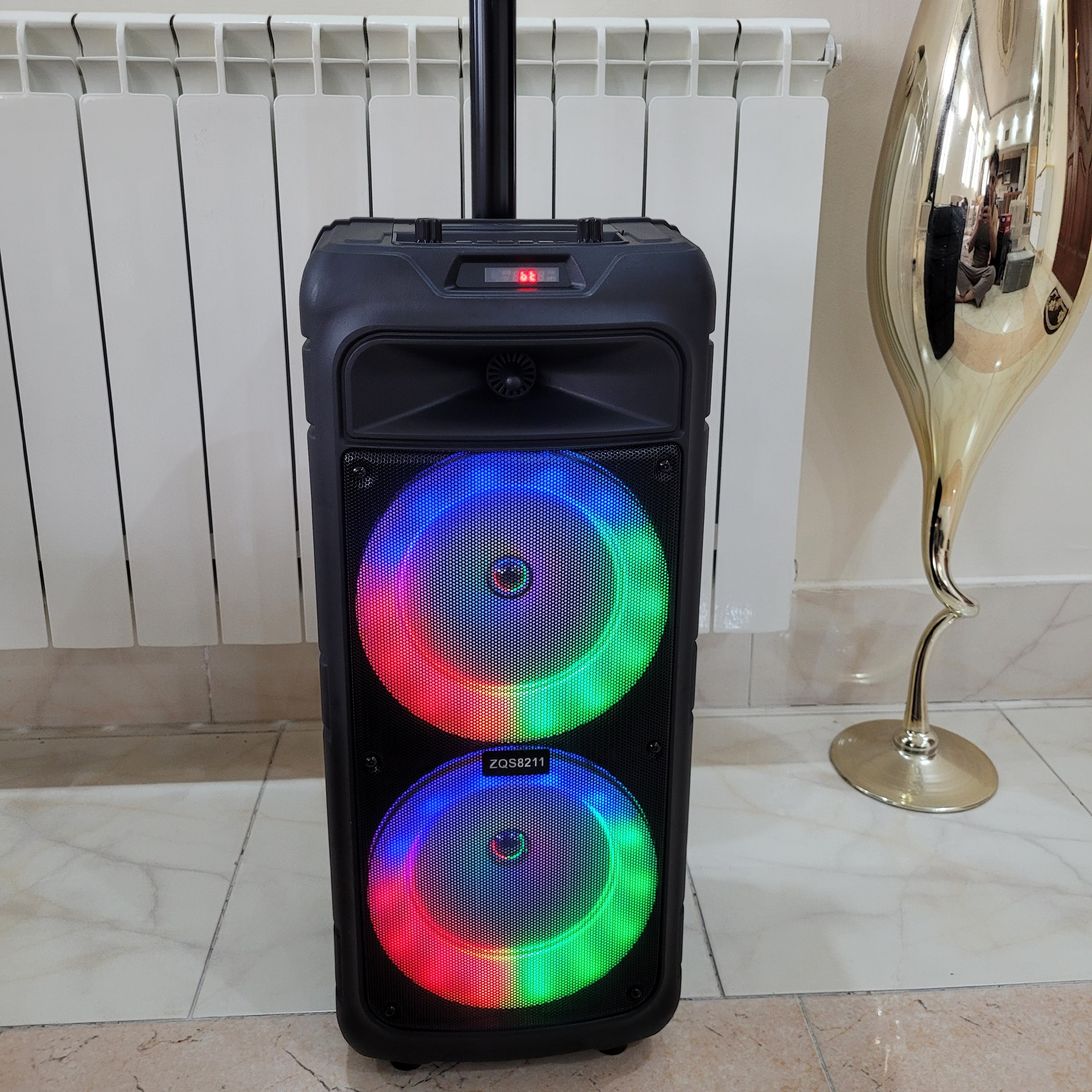 اسپیکر چمدانی حرفه ای 16 اینچی zqs 