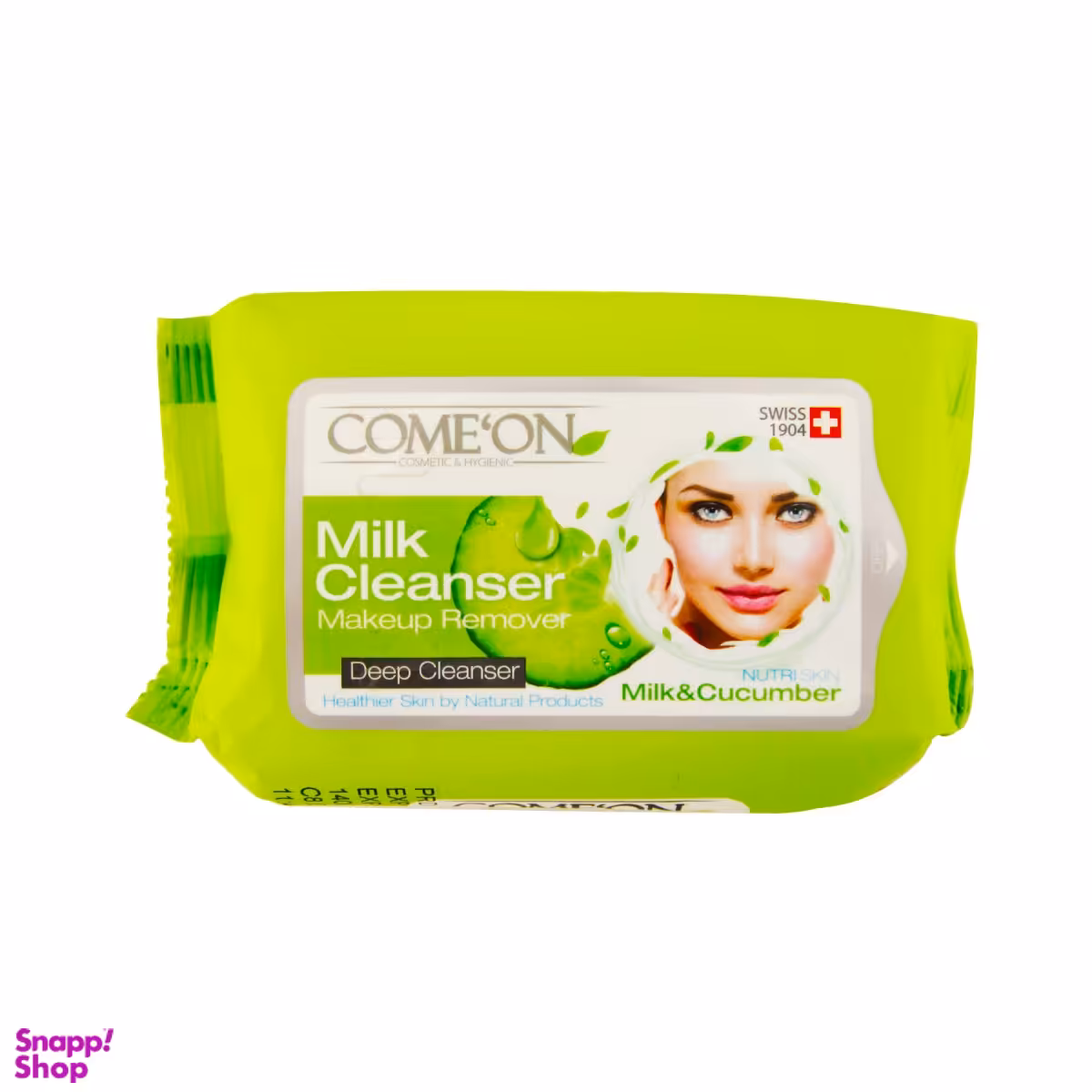 دستمال مرطوب کامان (Comeon) مدل Milk Cleanser بسته 20 عددی