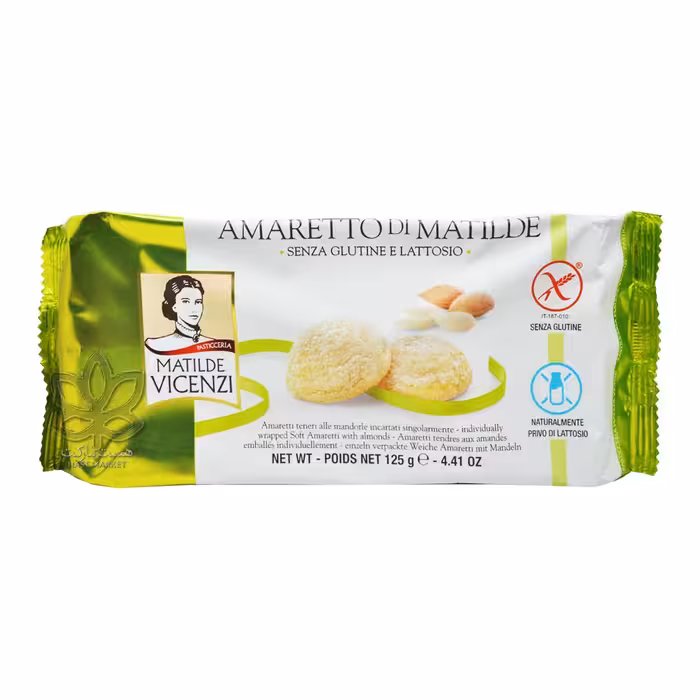 کوکی بادامی ( بدون گلوتن و لاکتوز ) 125 گرم ویچنزی - vicenzi