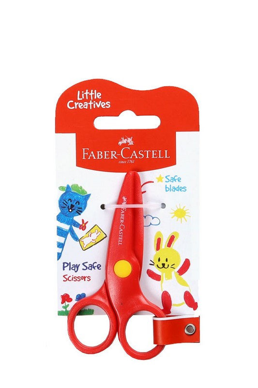 قیچی ایمن قرمز 180124 فابر کاستل